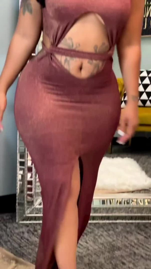 Sexy brown dress
